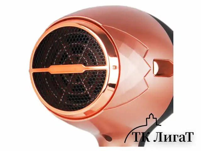 Фен CENTEK CT-2242, 2000 Вт, 2 скорости, 3 температурных режима, черный/розовый