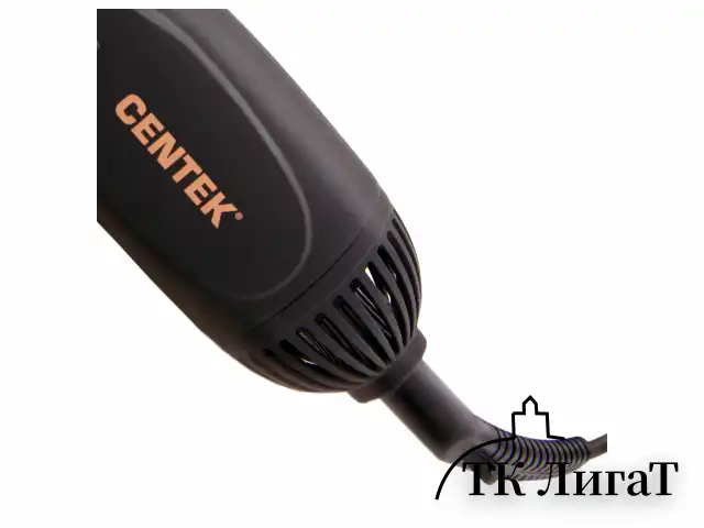 Фен-расческа CENTEK CT-2059, 1200 Вт, 2 скорости, 2 температурных режима, 3 насадки, черная