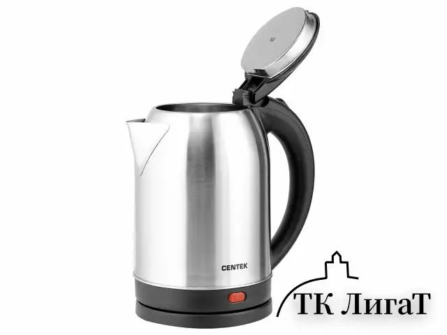 Чайник CENTEK CT-0037, 2 л, 2200 Вт, закрытый нагревательный элемент, сталь