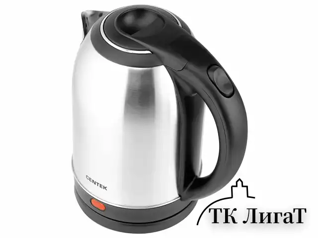 Чайник CENTEK CT-0037, 2 л, 2200 Вт, закрытый нагревательный элемент, сталь