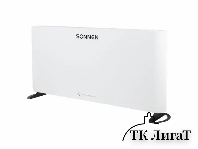 Обогреватель-конвектор SONNEN ONYX-2000.1, 2000 Вт, Х-образный нагревательный элемент, белый, сделано в России, 457630