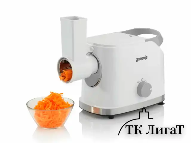 Мясорубка GORENJE MG1802SJW, 1800 Вт, производительность 2,1 кг/мин, 7 насадок, реверс, белый