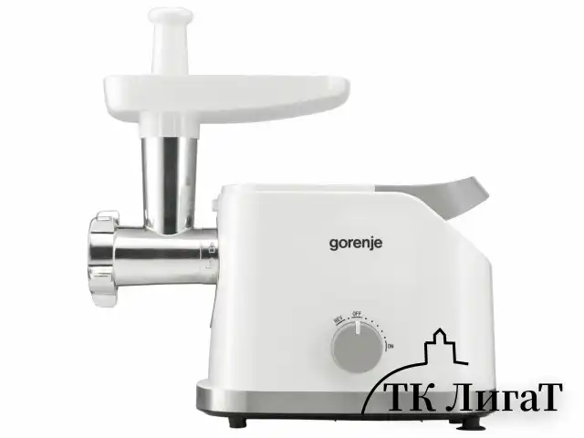 Мясорубка GORENJE MG1802SJW, 1800 Вт, производительность 2,1 кг/мин, 7 насадок, реверс, белый