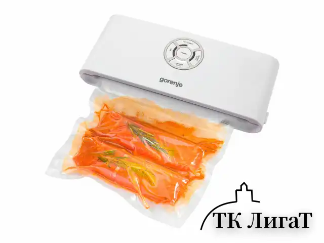 Вакууматор/вакуумный упаковщик GORENJE VS120W, 120 Вт, 2 режима, ширина пакета до 30 см, белый