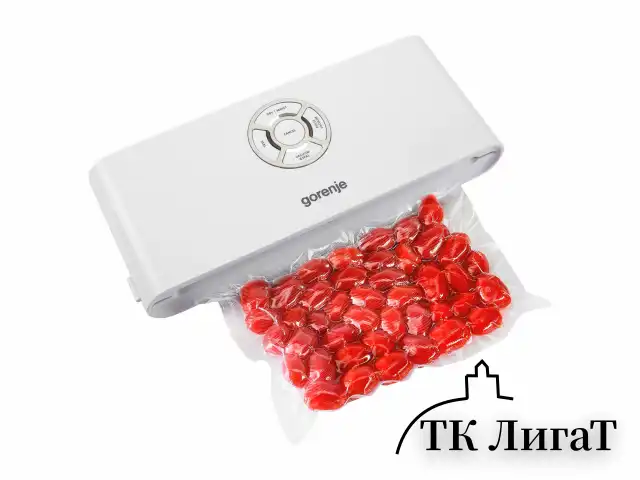 Вакууматор/вакуумный упаковщик GORENJE VS120W, 120 Вт, 2 режима, ширина пакета до 30 см, белый