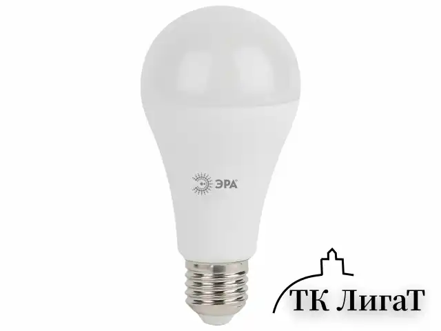 Лампа светодиодная ЭРА STD, 19 (160) Вт, цоколь E27, груша, нейтральный белый свет, 35000 ч., LED A65-19W-840-E27, Б0031703