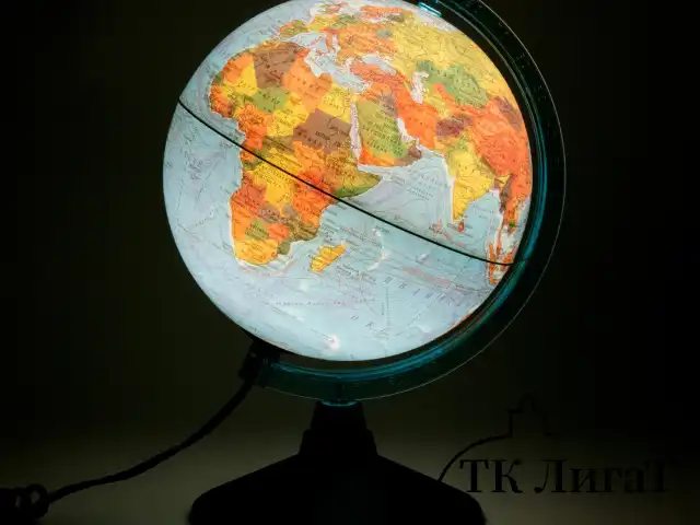 Глобус интерактивный + очки VR, физический / политический, GLOBEN, 21 см, с подсветкой, INT12100298