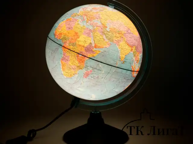Глобус интерактивный + очки VR, политический, GLOBEN, 25 см с подсветкой, INT12500304