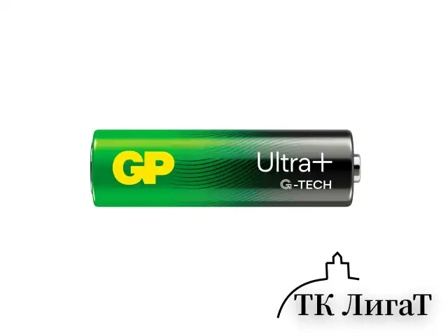 Батарейки КОМПЛЕКТ 2 шт., GP Ultra Plus G-Tech, AA (LR6), алкалиновые, пальчиковые, 15AUPA21-2CRSB2