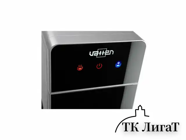 Кулер для воды VATTEN L09SE, напольный, НАГРЕВ/ОХЛАЖДЕНИЕ ЭЛЕКТРОННОЕ, бутыль снизу, 3 крана, серебристый, УТ-00001465