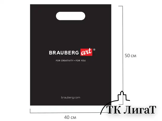 Пакет презентационно-упаковочный BRAUBERG ART+KIDS, 40х50 см, усиленная ручка