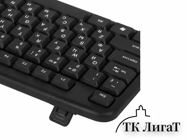 Набор проводной SONNEN KB-S110, USB, клавиатура 113 клавиш, мышь 3 кнопки, 1000 dpi, черный/серебристый, 513854