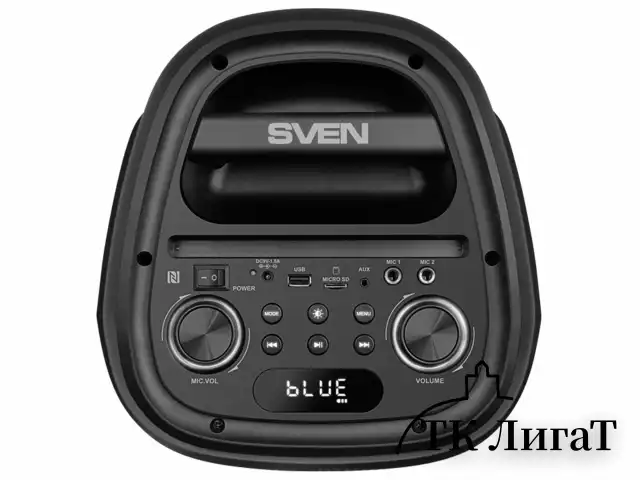 Колонка портативная SVEN PS-800, 100 Вт, TWS, Bluetooth, FM, USB, microSD, LED-дисплей, черная, SV-021511
