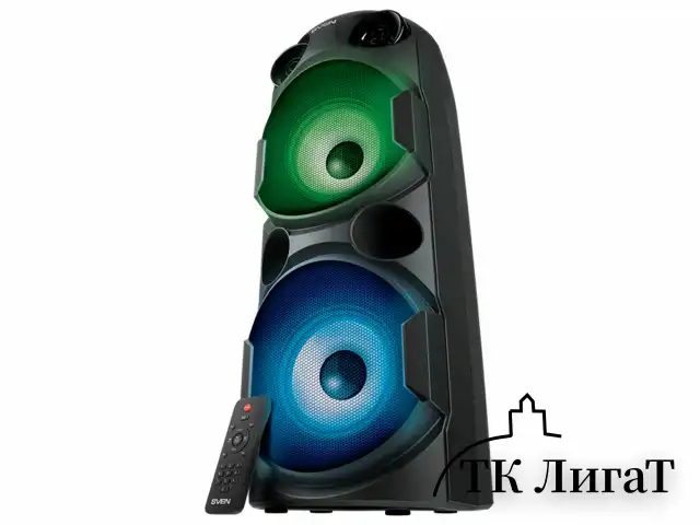 Колонка портативная SVEN PS-750, 80 Вт, TWS, Bluetooth, FM, USB, microSD, LED-дисп, черная, SV-019617