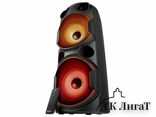Колонка портативная SVEN PS-750, 80 Вт, TWS, Bluetooth, FM, USB, microSD, LED-дисп, черная, SV-019617