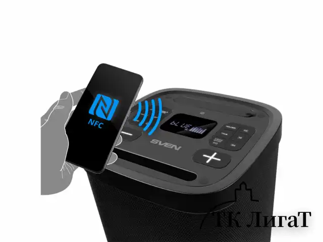 Колонка портативная SVEN PS-950, 160 Вт, TWS, Bluetooth, FM, USB, microSD, LED-дисплей, черная, SV-022396