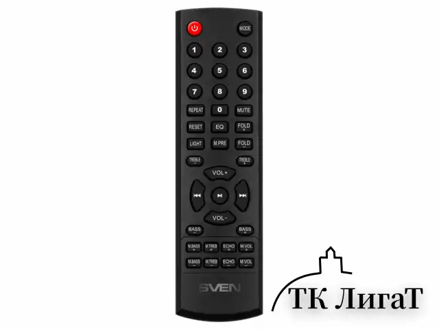 Колонка портативная SVEN PS-950, 160 Вт, TWS, Bluetooth, FM, USB, microSD, LED-дисплей, черная, SV-022396