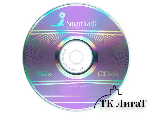 Диски CD-R SMARTTRACK, 700 Мб 52x Cake Box (упаковка на шпиле), КОМПЛЕКТ 10 шт., ST000148
