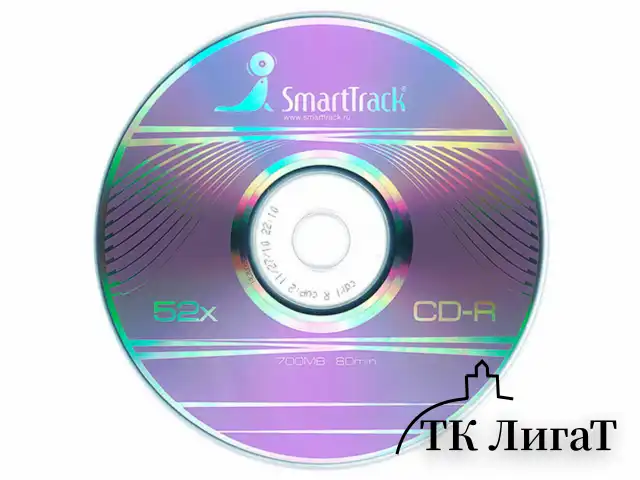 Диски CD-R SMARTTRACK, 700 Мб, 52x, Cake Box (упаковка на шпиле), КОМПЛЕКТ 50 шт., ST000151