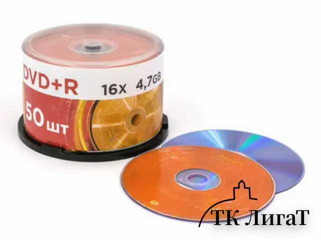 Диски DVD+R (плюс) MIREX, 4,7 Гб 16x Cake Box (упаковка на шпиле), КОМПЛЕКТ 50 шт, UL, UL130013A1B