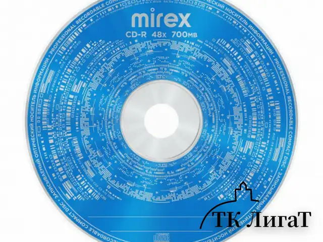 Диск CD-R MIREX, 700 Мб, 48x, бумажный конверт, 1 штука, UL120051A8C