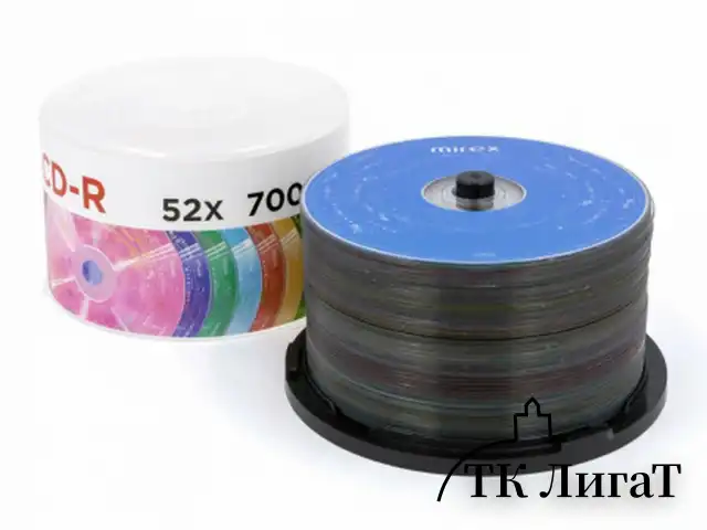 Диски CD-R MIREX RandomColor 700Мб 48x CakeBox (упаковка на шпиле) КОМПЛЕКТ 50шт цвет, UL120009A8B