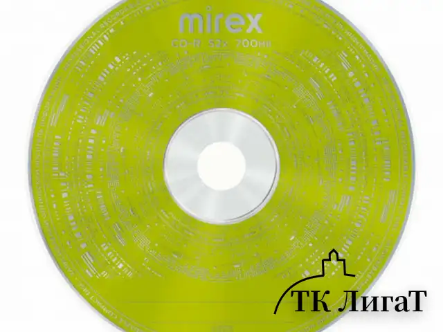 Диски CD-R MIREX RandomColor 700Мб 48x CakeBox (упаковка на шпиле) КОМПЛЕКТ 50шт цвет, UL120009A8B