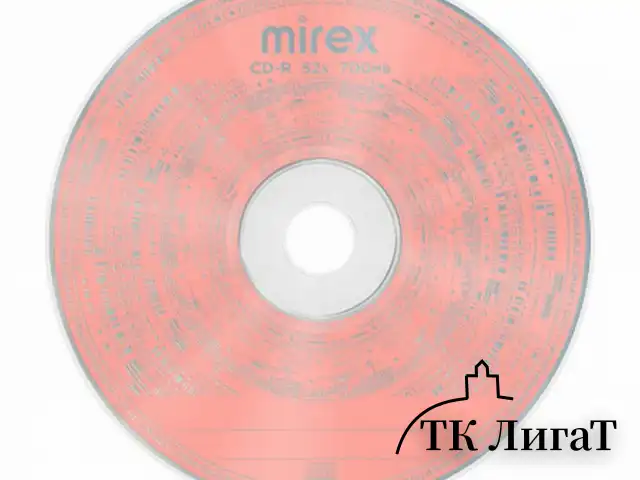Диски CD-R MIREX RandomColor 700Мб 48x CakeBox (упаковка на шпиле) КОМПЛЕКТ 50шт цвет, UL120009A8B