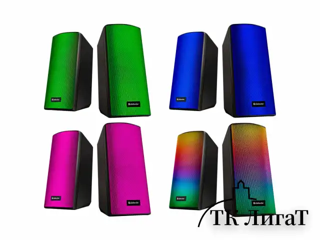 Колонки компьютерные DEFENDER SPITFIRE 2.0, 6 Вт, Bluetooth, питание от USB, 65047