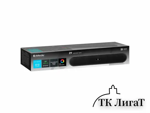 Колонка портативная-саундбар DEFENDER Z9 16 Вт, 2000 мАч, Bluetooth, FM, питание от USB, 65229