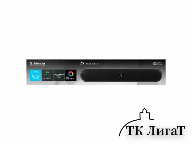 Колонка портативная-саундбар DEFENDER Z9 16 Вт, 2000 мАч, Bluetooth, FM, питание от USB, 65229