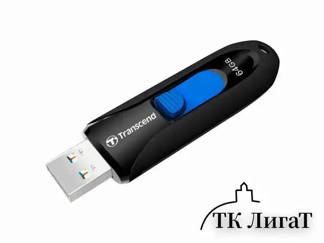 Флеш-диск 64 GB TRANSCEND JetFlash 790, USB 3.1, черный, TS64GJF790K