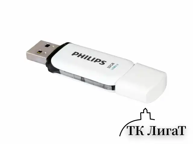 Флеш-диск 32 GB PHILIPS SNOW, разъем USB 3.0, черный, FM32FD75B/97