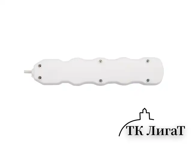 Удлинитель У10-004 4 розетки, с заземлением, 10 А, 5 м, белый, 8695