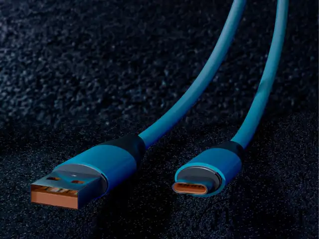 Кабель BOLD USB – Type-C, 1 м, 3 А, SMARTBUY, для быстрой зарядки и передачи данных, толстый, синий, 18126, 3112BOLD-BLUE
