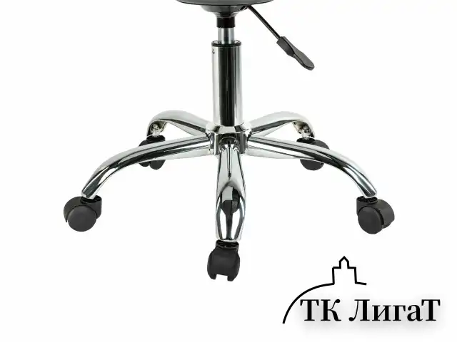 Кресло стул BRABIX "Eames MG-310 CH", хром, пластик черный, экокожа черная, 532925
