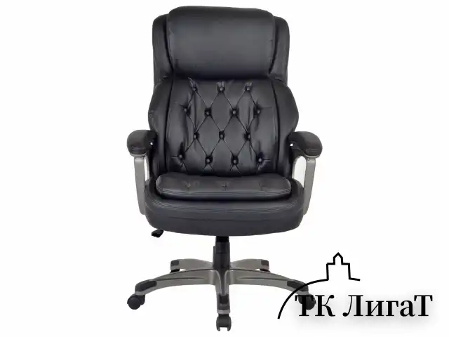 Кресло BRABIX PREMIUM "Regal EX-557", НАГРУЗКА до 150 кг, пружинный блок, экокожа, черный, 532945