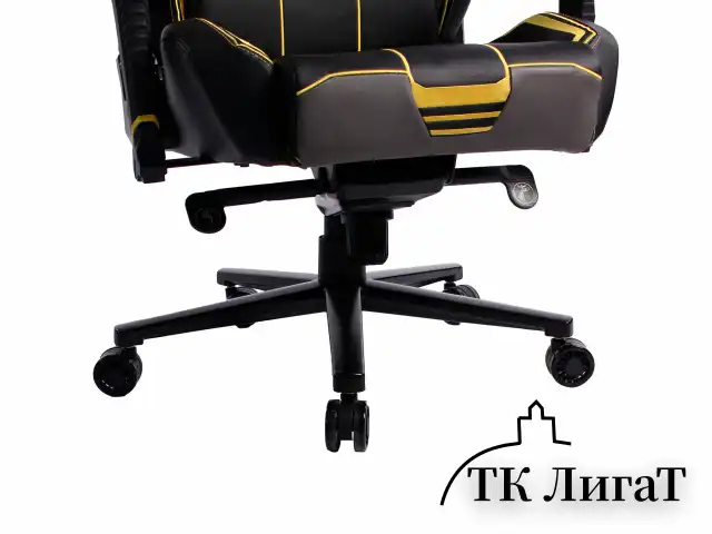 Кресло BRABIX PREMIUM "Tanos GM-180", мультиблок, 4D подлокотники, литой поролон, черное/желтое, 532953