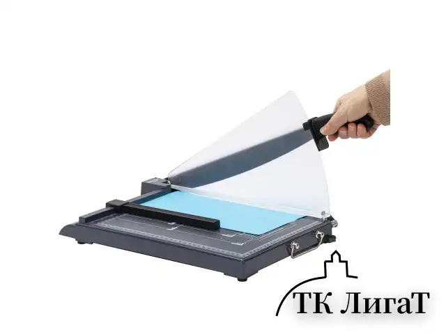 Резак сабельный BRAUBERG KATANA TSP-412, А4, на 12 л., длина реза 330 мм, пластиковое основание, защитный экран, 532987