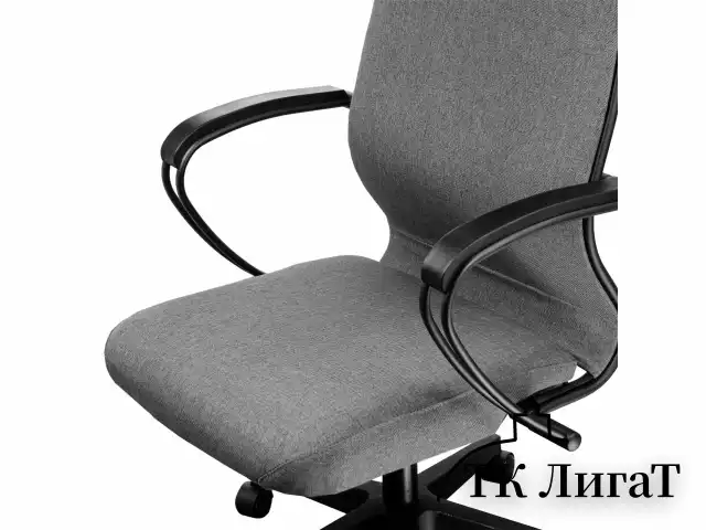 Кресло МЕТТА "ErgoLife" 10 B1-162K, пластик, синхромеханизм, ткань, темно-серое