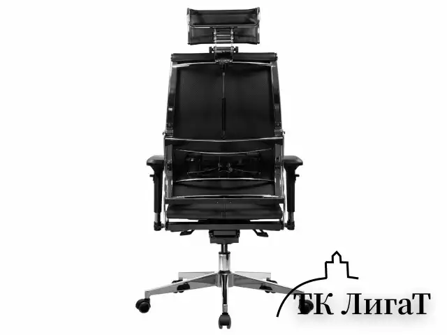 Кресло МЕТТА "YOGA" Y 2DM B2-10D, 2D-спинка, 3D-подголовник, 4D-подлокотники, экокожа, черное
