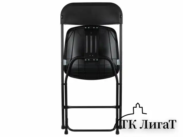 Стулья складные BRABIX "Golf CF-002", КОМПЛЕКТ 4 шт., черный каркас, пластик черный, 533030