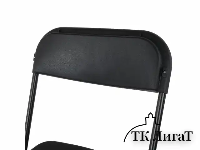 Стулья складные BRABIX "Golf CF-002", КОМПЛЕКТ 4 шт., черный каркас, пластик черный, 533030