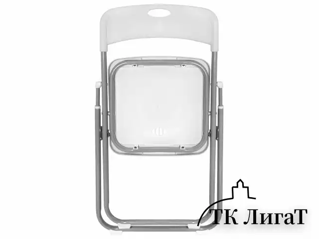 Стулья складные BRABIX "Golf Lite CF-017", КОМПЛЕКТ 4 шт., серебристый каркас, пластик, белый, 533035