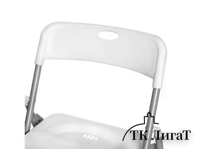 Стулья складные BRABIX "Golf Lite CF-017", КОМПЛЕКТ 4 шт., серебристый каркас, пластик, белый, 533035