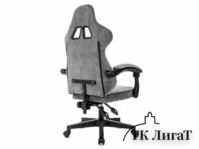 Кресло компьютерное BRABIX "Shooter GM-123", 2 подушки, ткань, серое, 533192