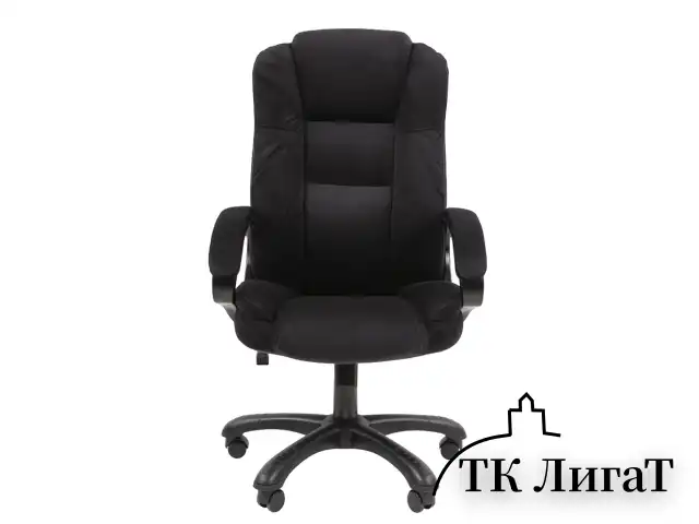 Кресло офисное Chairman CH 600, велюр, черное, 7158676