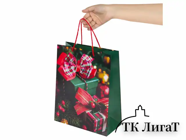 Пакет подарочный НАБОР 4 штуки, новогодний, 26x13x32 см, "Winter Set", ЗОЛОТАЯ СКАЗКА, 591958