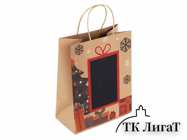 Пакет подарочный НАБОР 6 штук, 21x14x26 см, скретч-слой + стилус, "NY Kraft", ЗОЛОТАЯ СКАЗКА, 591967