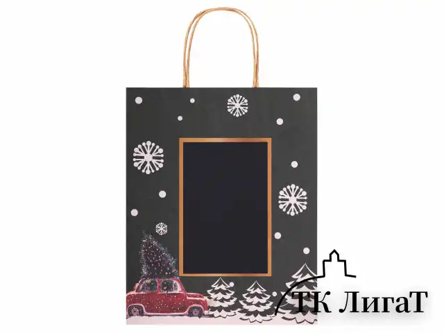 Пакет подарочный НАБОР 6 штук, 21x14x26 см, скретч-слой + стилус, "NY Kraft", ЗОЛОТАЯ СКАЗКА, 591967